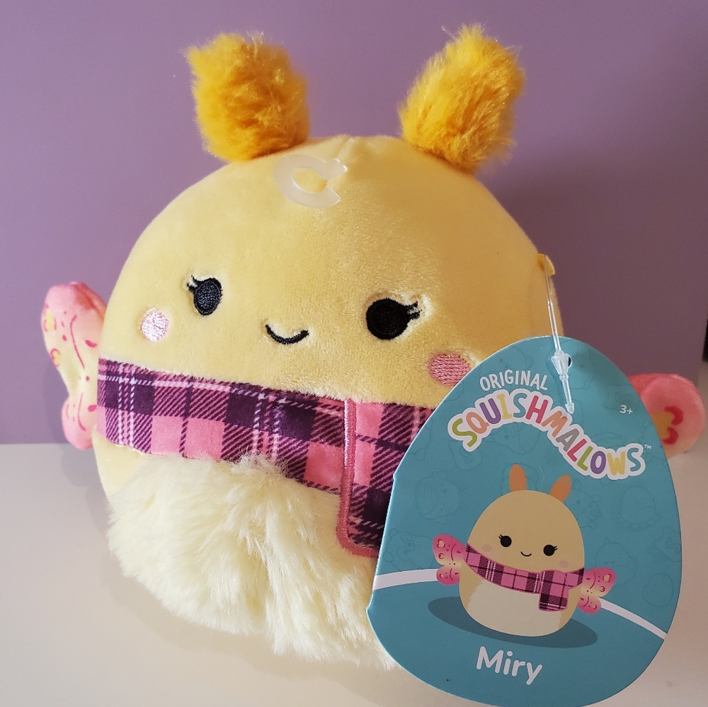 Squishmallows Miry Yellow and Pink Plush